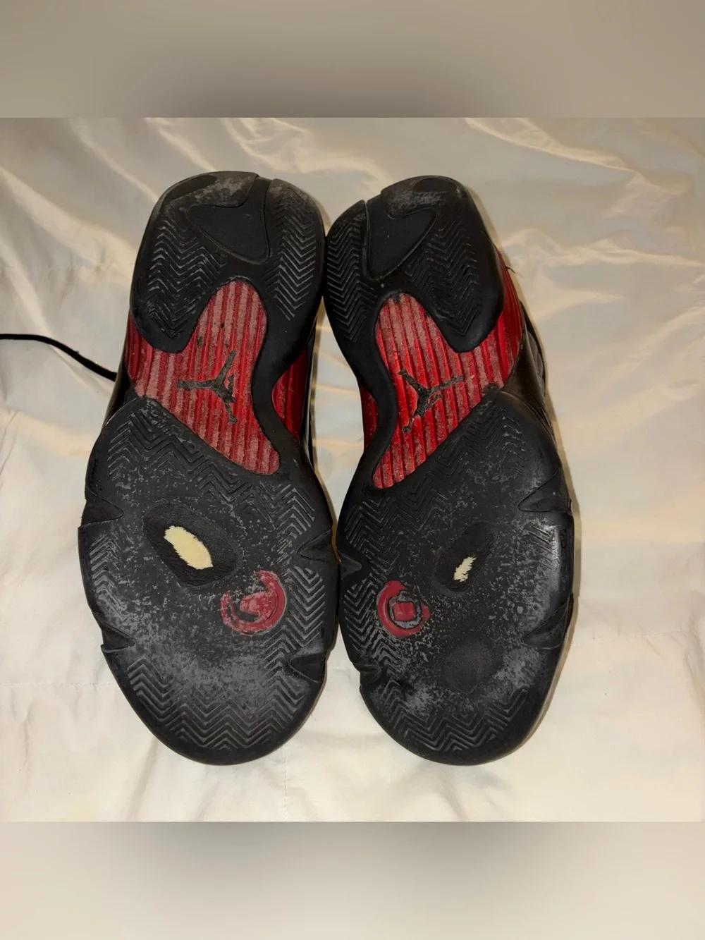 Jordan 14 Retro Last Shot Black and Red Sneakers Men’s size 12